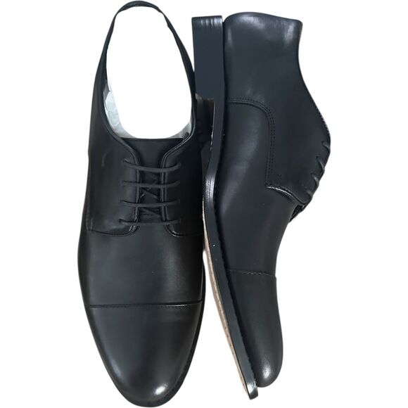 J. Crew Men’s Leather Cap Toe Dress Oxford Shoes Size 11.5M Black NWB BS113 main image 7